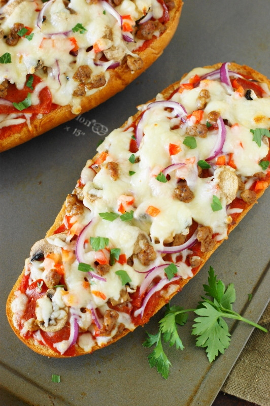 French Toast Pizza
 Easy Supreme French Bread Pizza The Kitchen is My Playground