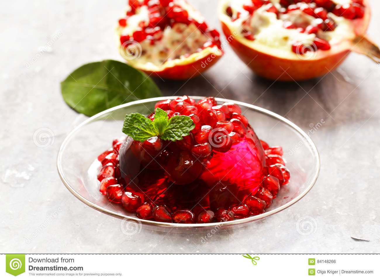 Fresh Fruit Desserts For Summer
 Berry Jelly With Fresh Fruits Summer Dessert Stock