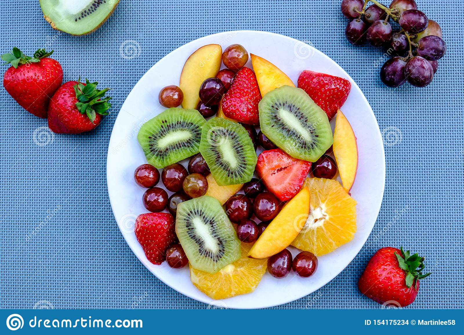 Fresh Fruit Desserts For Summer
 Ve arian Fresh Fruit Summer Salad Dessert Stock