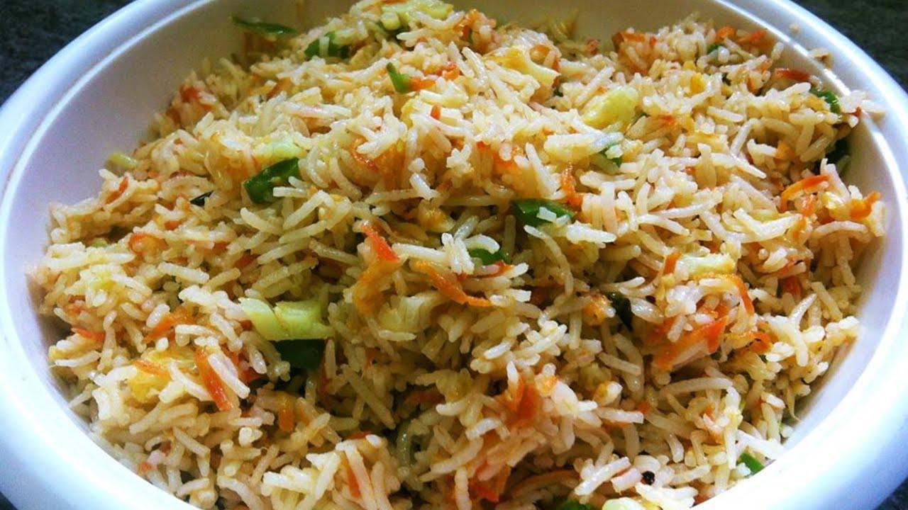 Fried Rice Recipes Indian
 Ve able Fried Rice