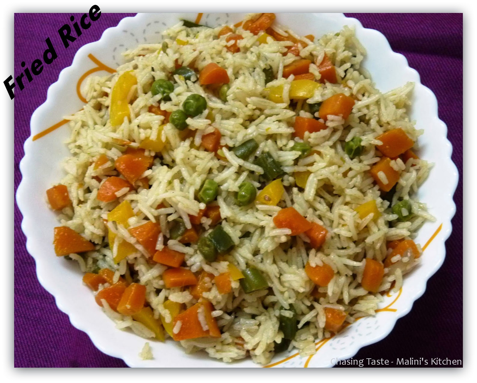 Fried Rice Recipes Indian
 Chasing Taste Ve able Fried Rice Recipe Indian Style