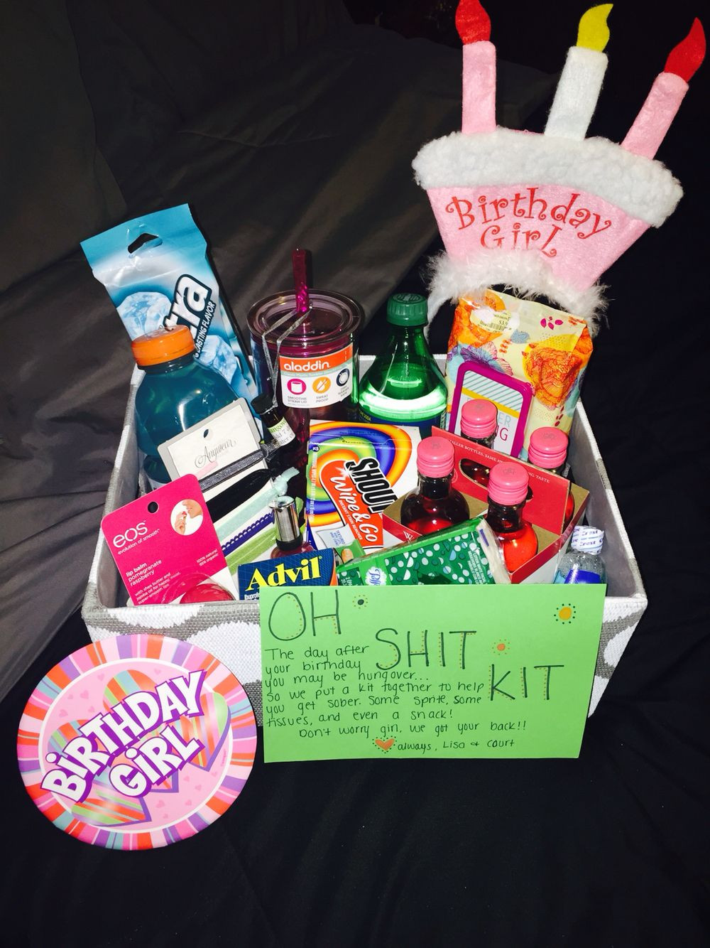 Friend Birthday Gift Ideas Girl
 Bestfriend s 21st birthday "Oh Shit Kit"