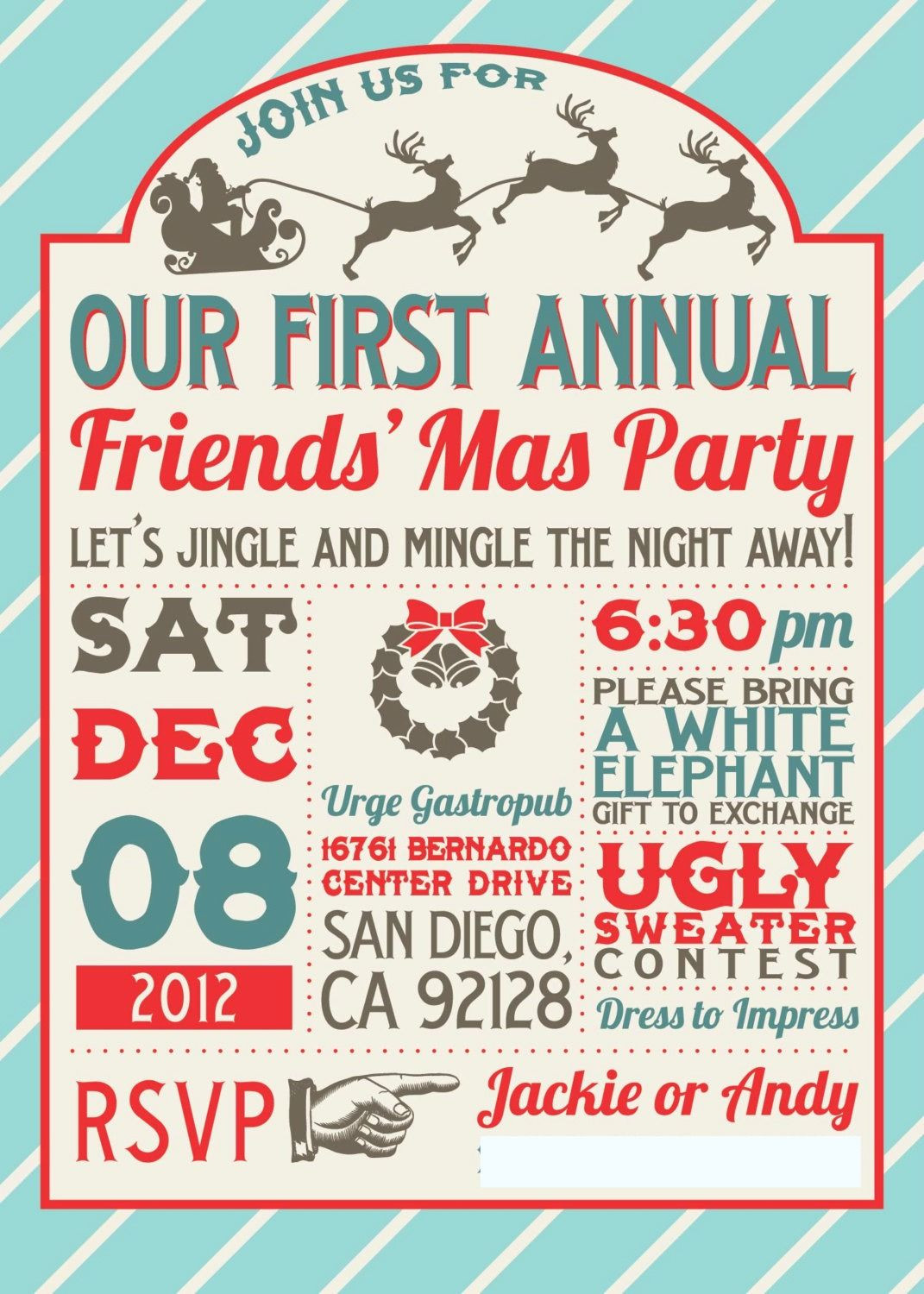 Friends Christmas Party Ideas
 A Very Merry Friendsmas 2012