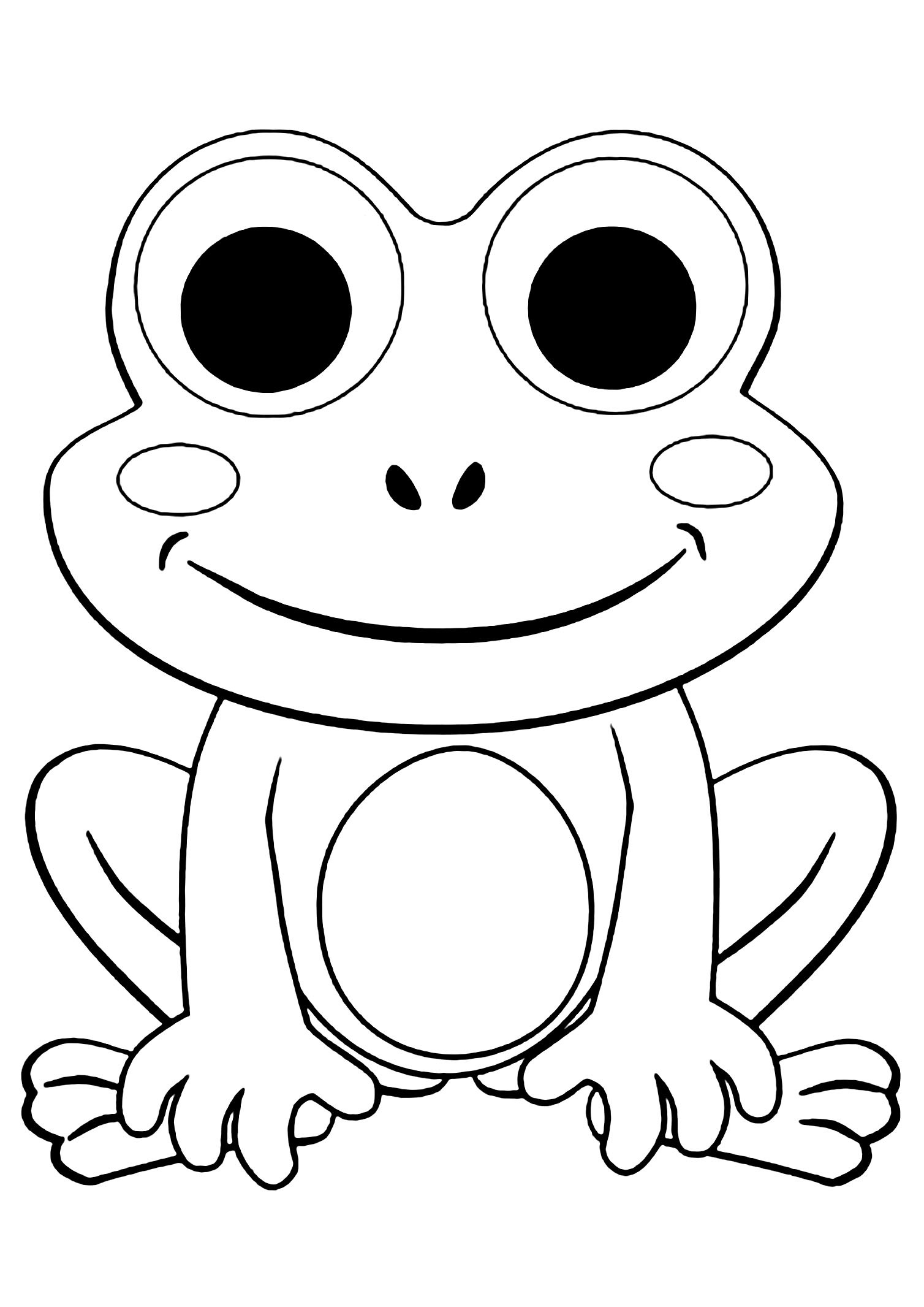 Frog Coloring Pages For Kids
 Frogs to print for free Frogs Kids Coloring Pages