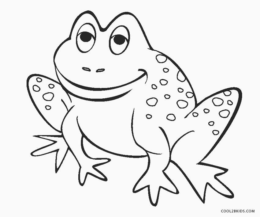 Frog Coloring Pages For Kids
 Free Printable Frog Coloring Pages For Kids