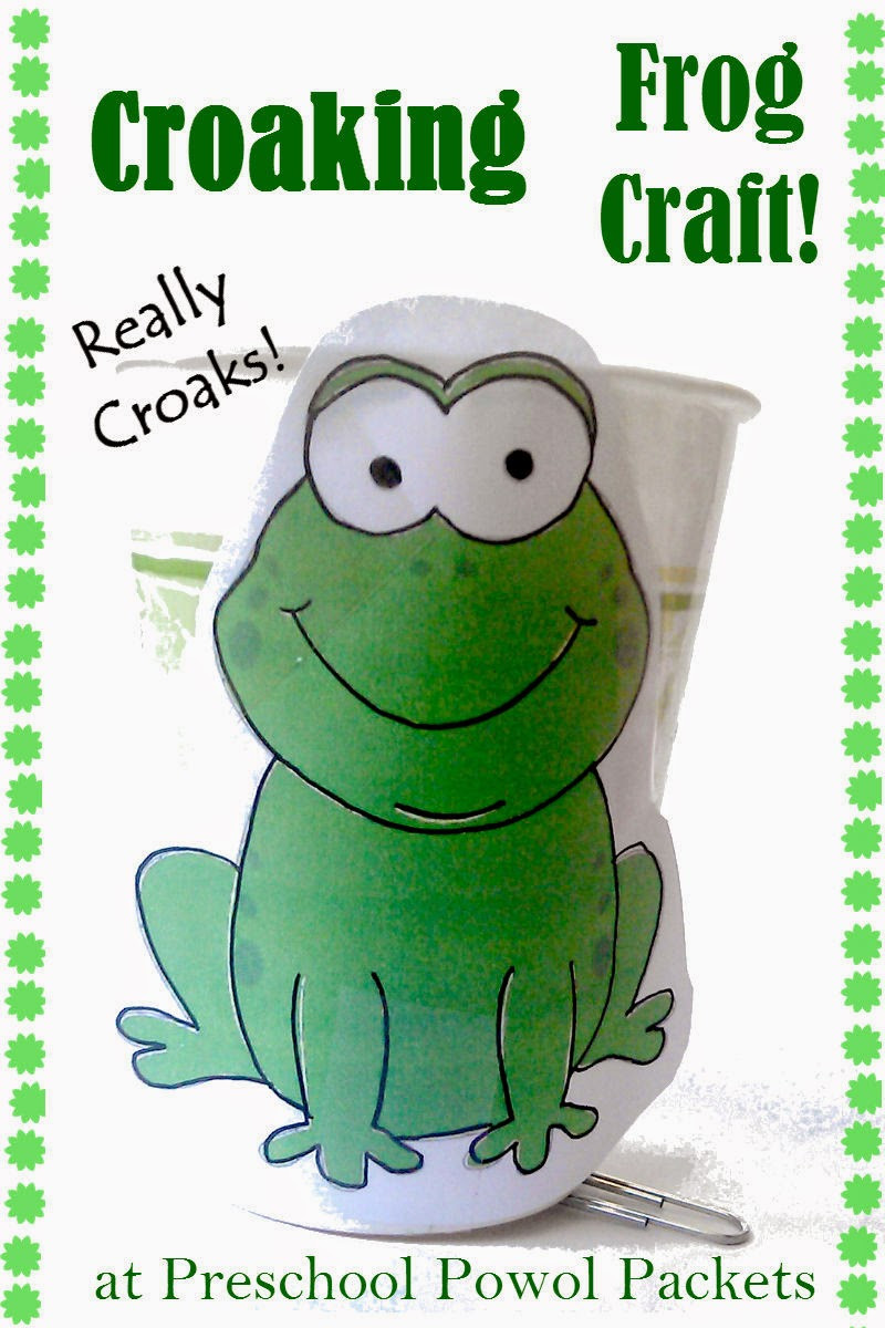 Frog Projects For Preschoolers
 Croaking Frog Craft and Halloween Read & Play
