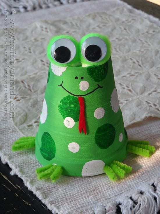Frog Projects For Preschoolers
 Foam Cup Frog Craft Crafts by Amanda