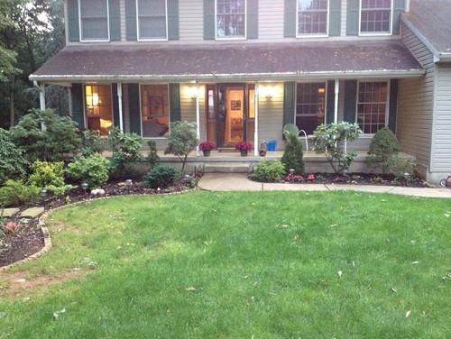 Front Porch Landscape
 Landscaping in front of porch