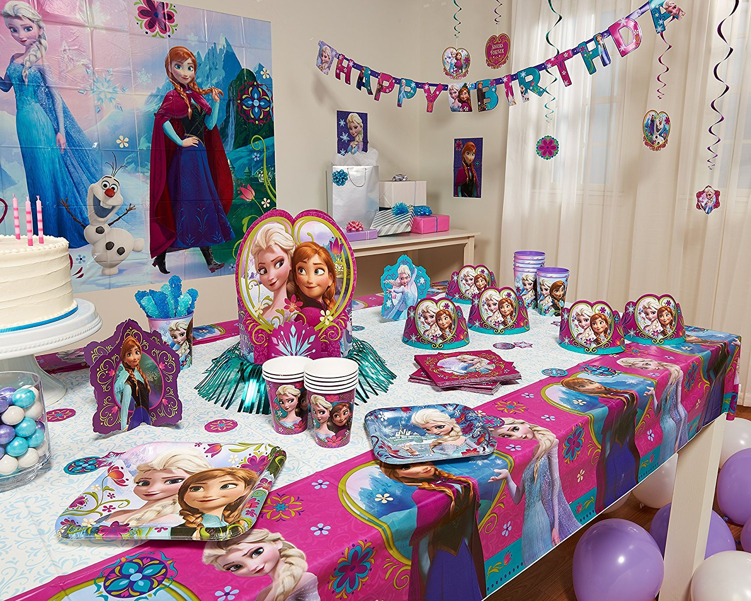 Frozen Birthday Decor
 Frozen Birthday Party Banner Party Supplies – Party