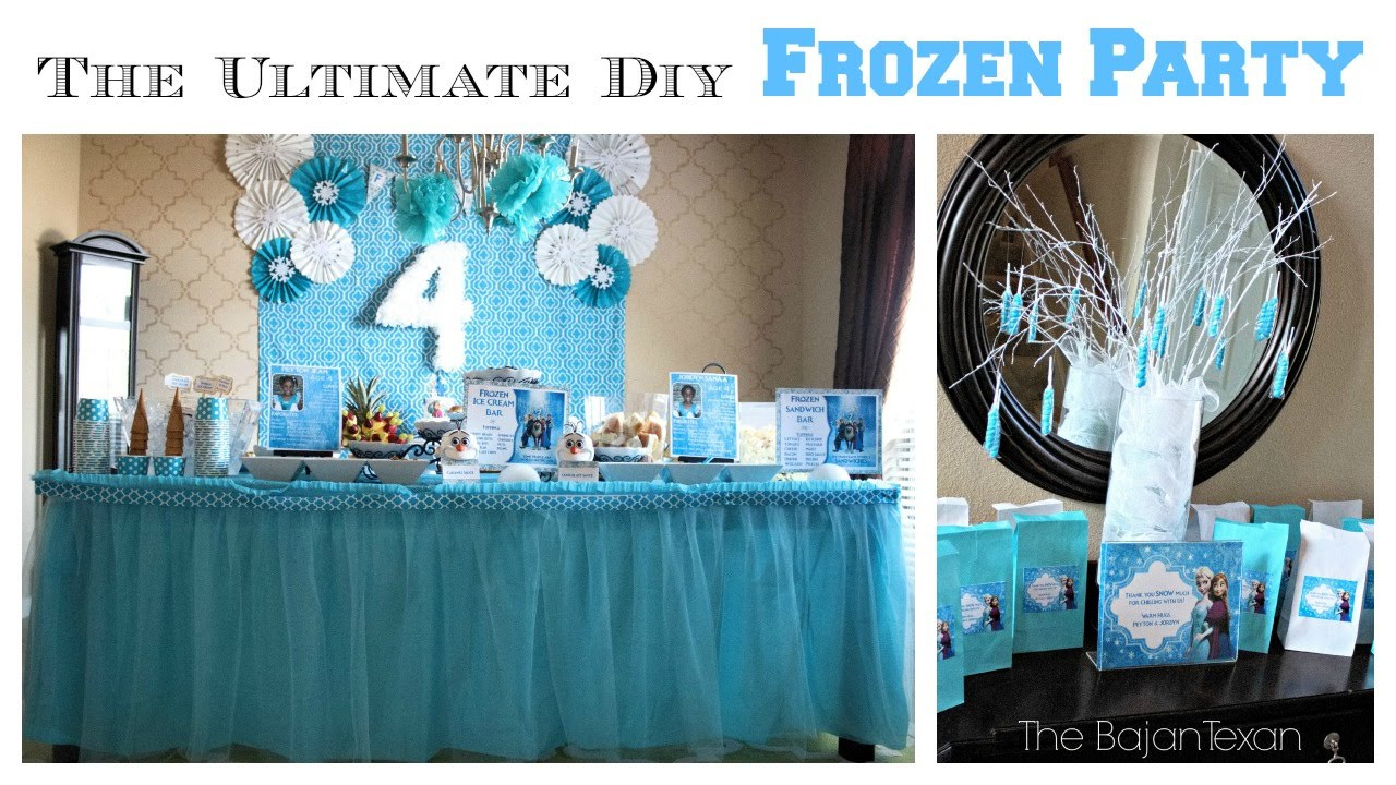 Frozen Birthday Decorations DIY
 The Ultimate DIY Frozen Party
