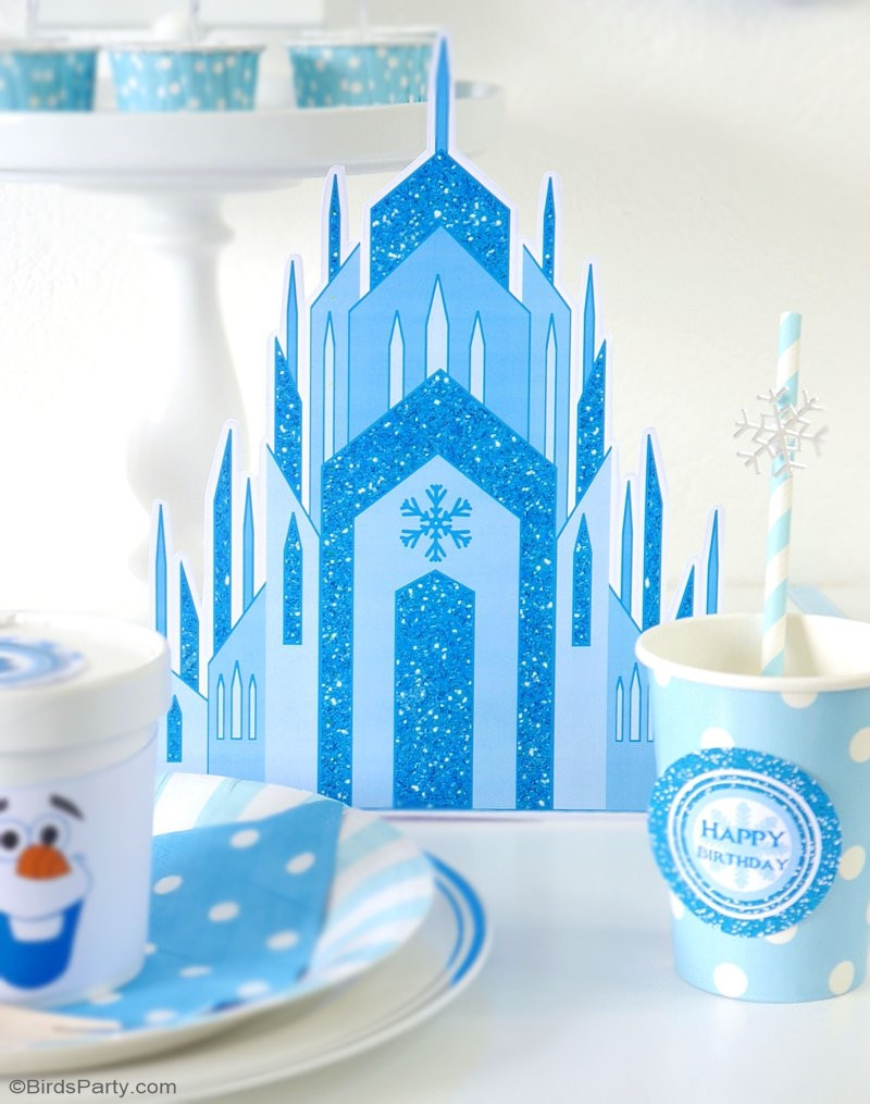 Frozen Birthday Decorations DIY
 A Frozen Inspired Cupcake Fondue & Free Printables Party