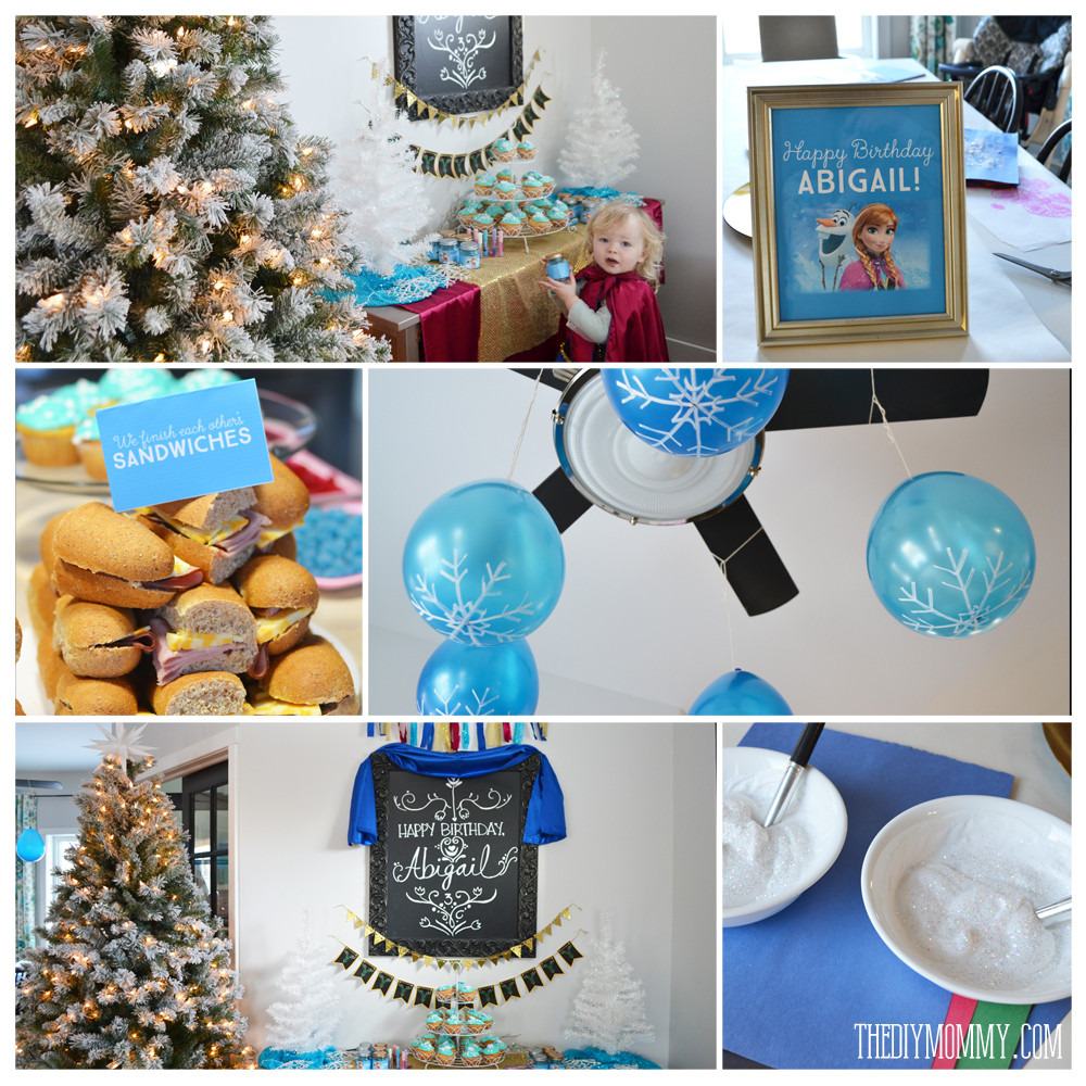 Frozen Birthday Decorations DIY
 A Frozen Inspired “Anna” Party