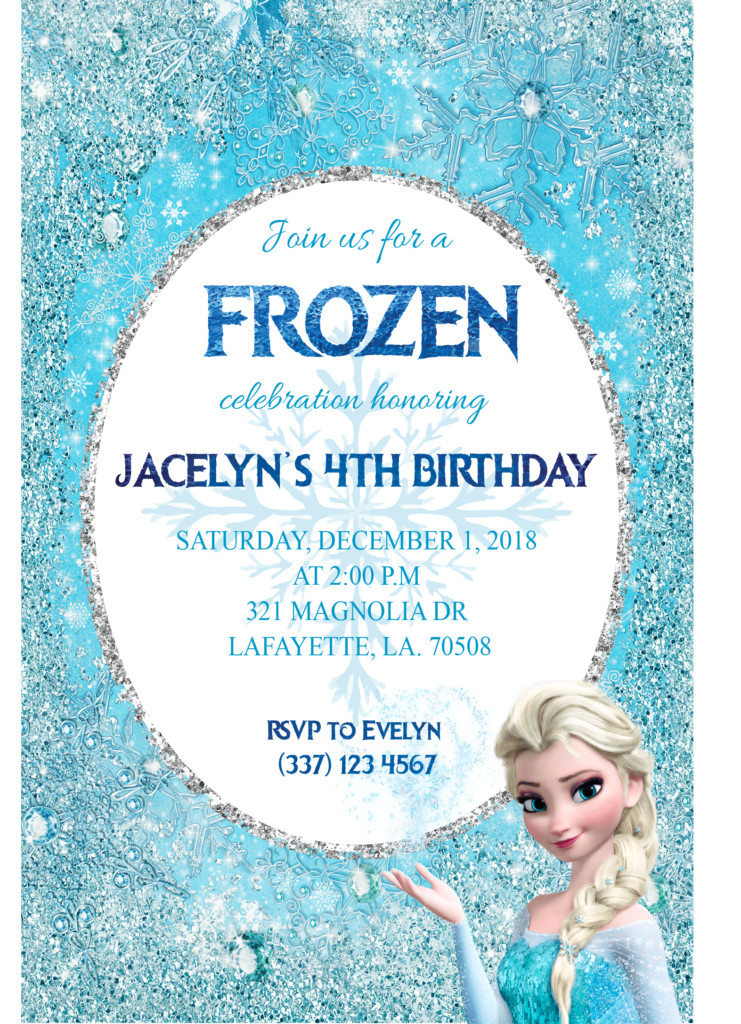 Frozen Birthday Invitation
 Frozen Birthday Invitation Printable