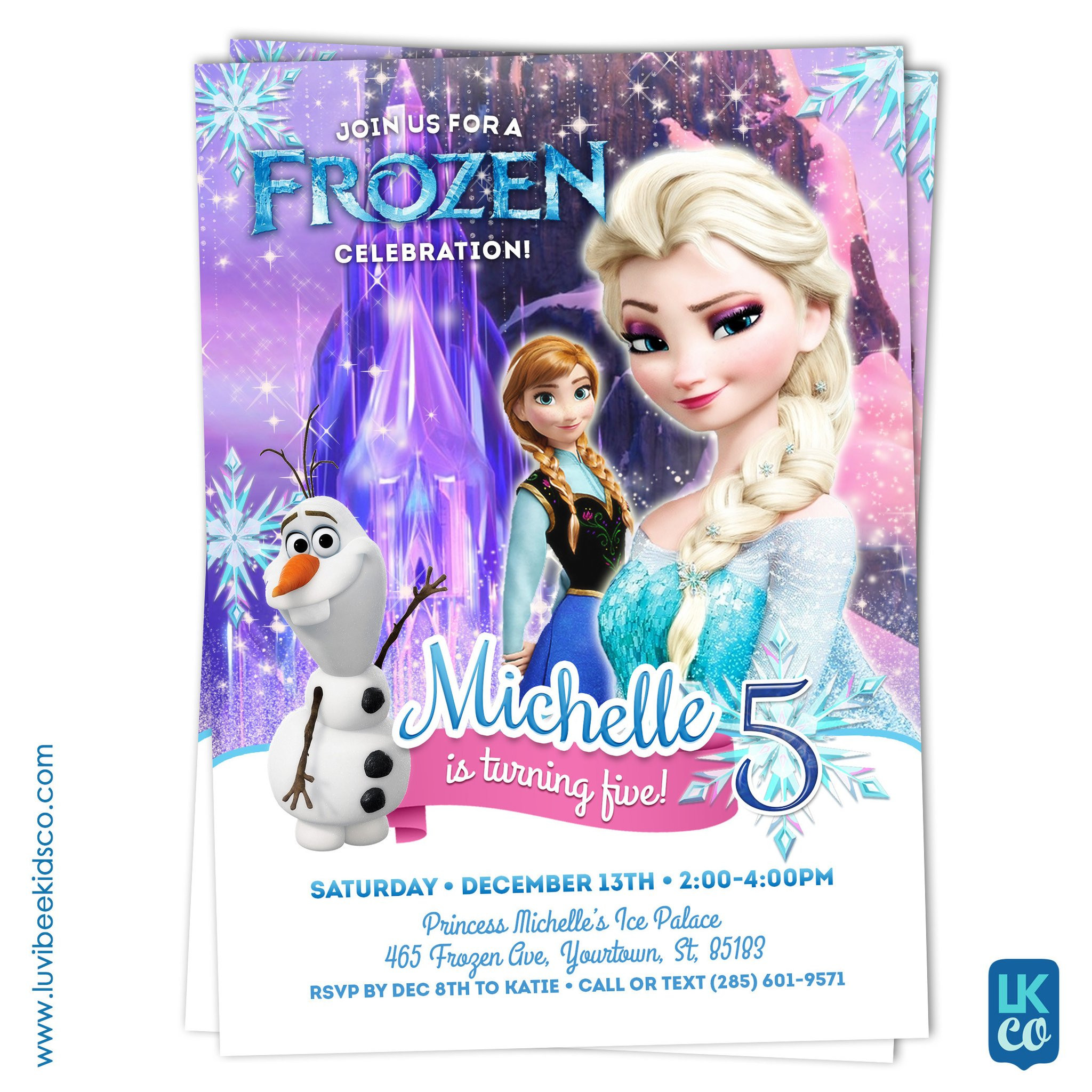 Frozen Birthday Invitation
 Frozen Birthday Invitation Style 02