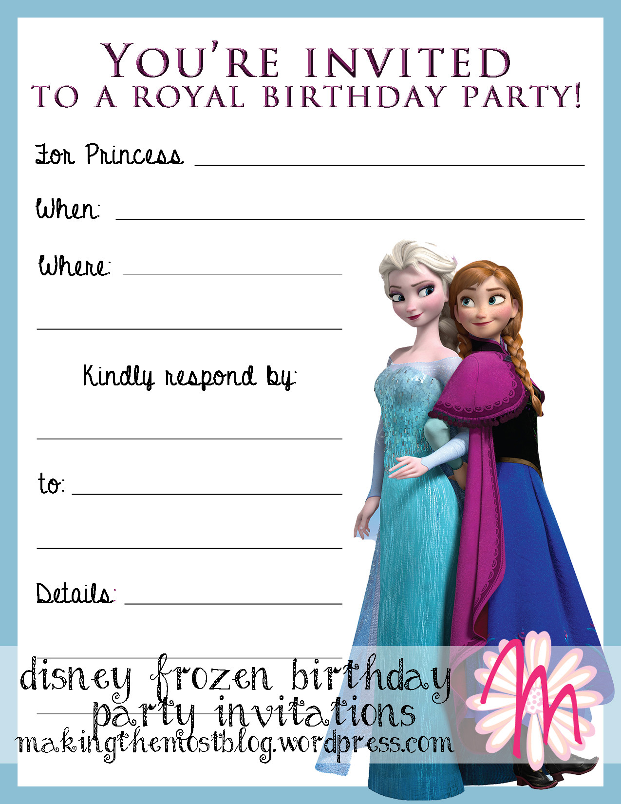 Frozen Birthday Invitation
 301 Moved Permanently