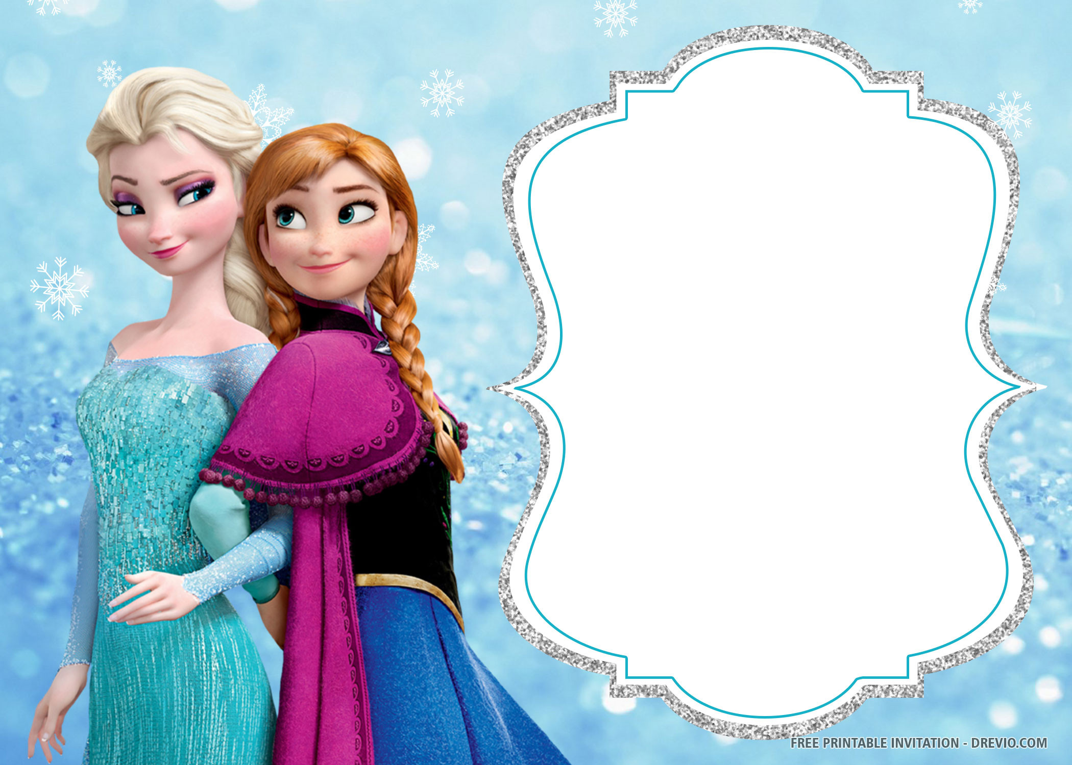 Frozen Birthday Invitation
 Free Printable Frozen Birthday Invitation Templates