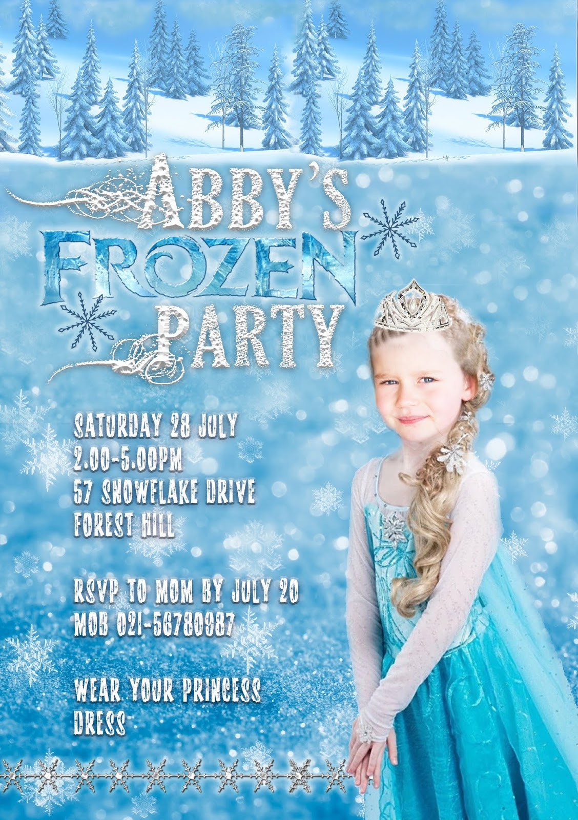 Frozen Birthday Invitation
 Great Fun etc A Bit of Shameless Self Promotion My Etsy