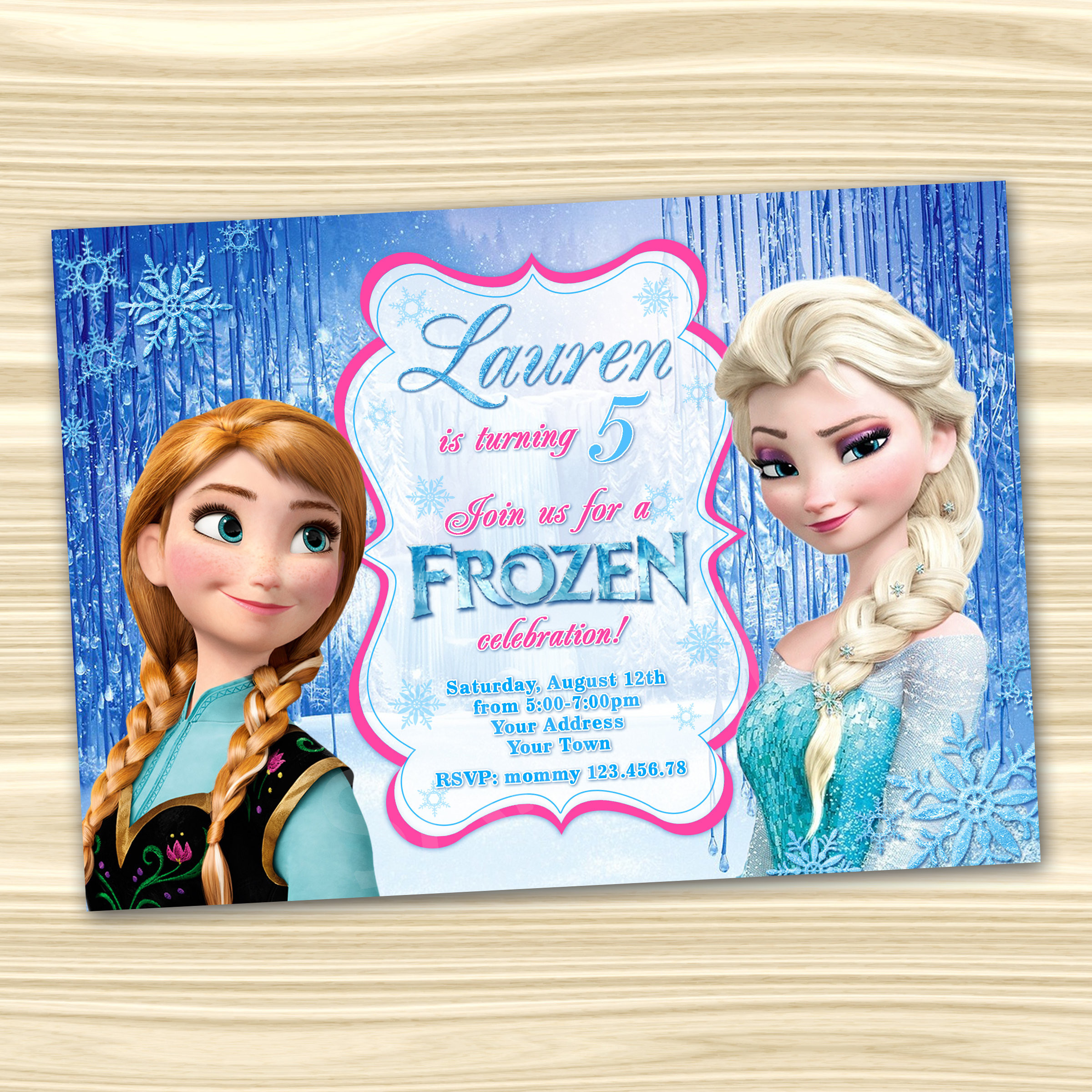 Frozen Birthday Invitation
 Frozen Birthday Invitation Frozen Invitation Diy Frozen