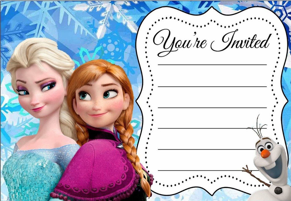 Frozen Birthday Invitation
 24 Heartwarming Frozen Birthday Invitations