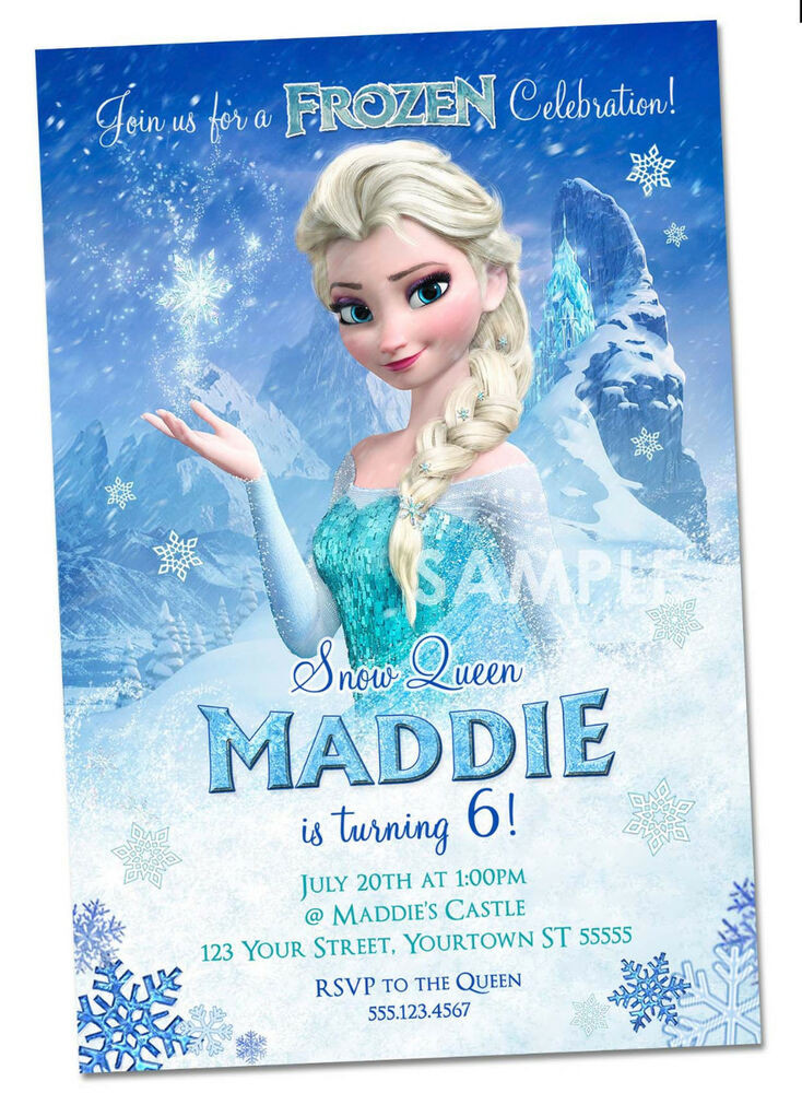 Frozen Birthday Invitation
 Disney Frozen Invitations Personalized Frozen Party