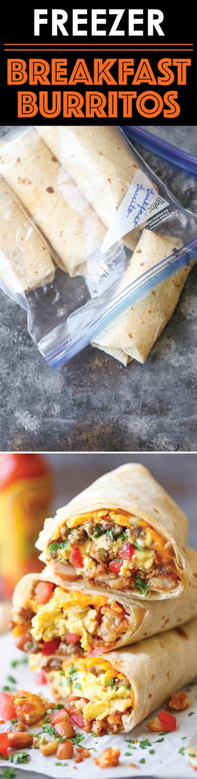 Frozen Breakfast Burritos
 Back to School Breakfast Recipes