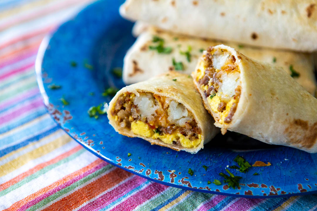 Frozen Breakfast Burritos
 Make ahead breakfast burritos are magic on busy mornings