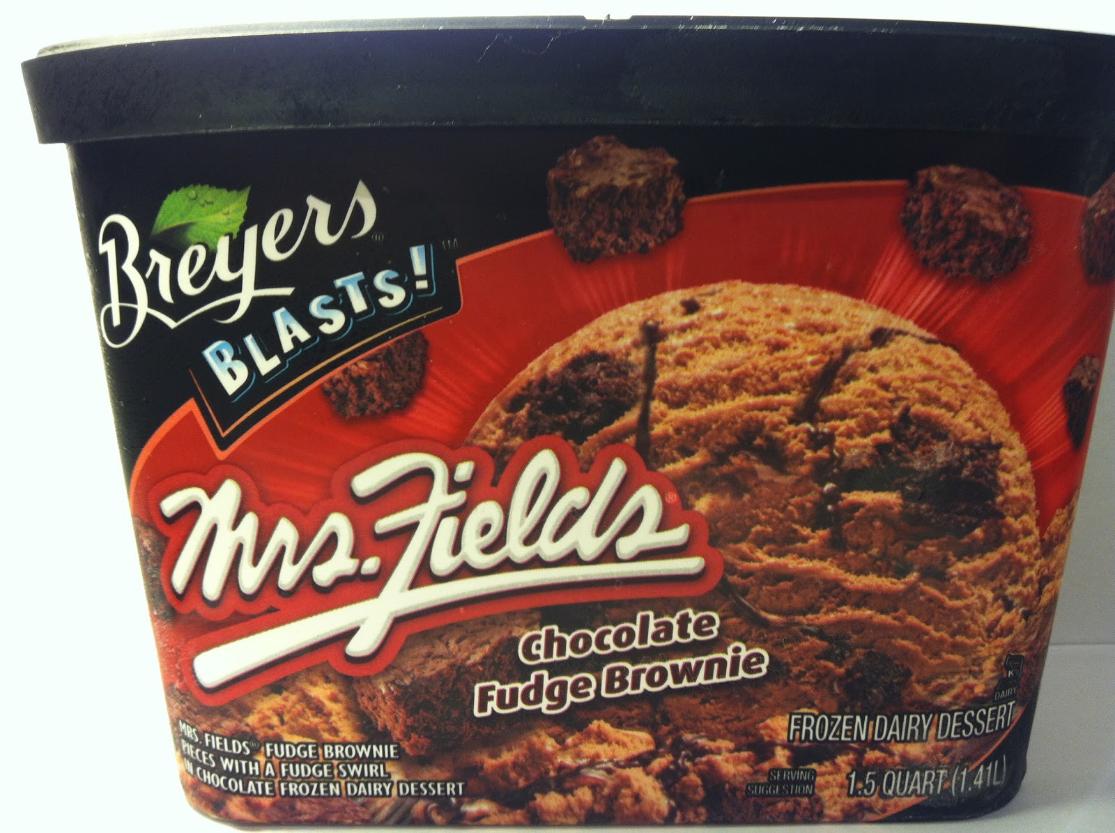 Frozen Dairy Dessert
 Crazy Food Dude Review Breyers Blasts Mrs Fields