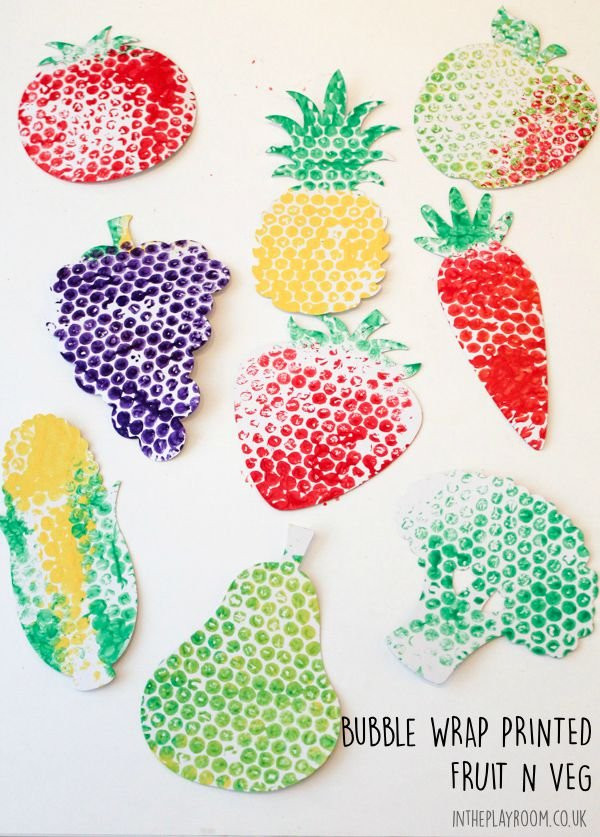 Fruit Crafts For Toddlers
 Bubble Wrap Printed Fruit & Veg In The Playroom
