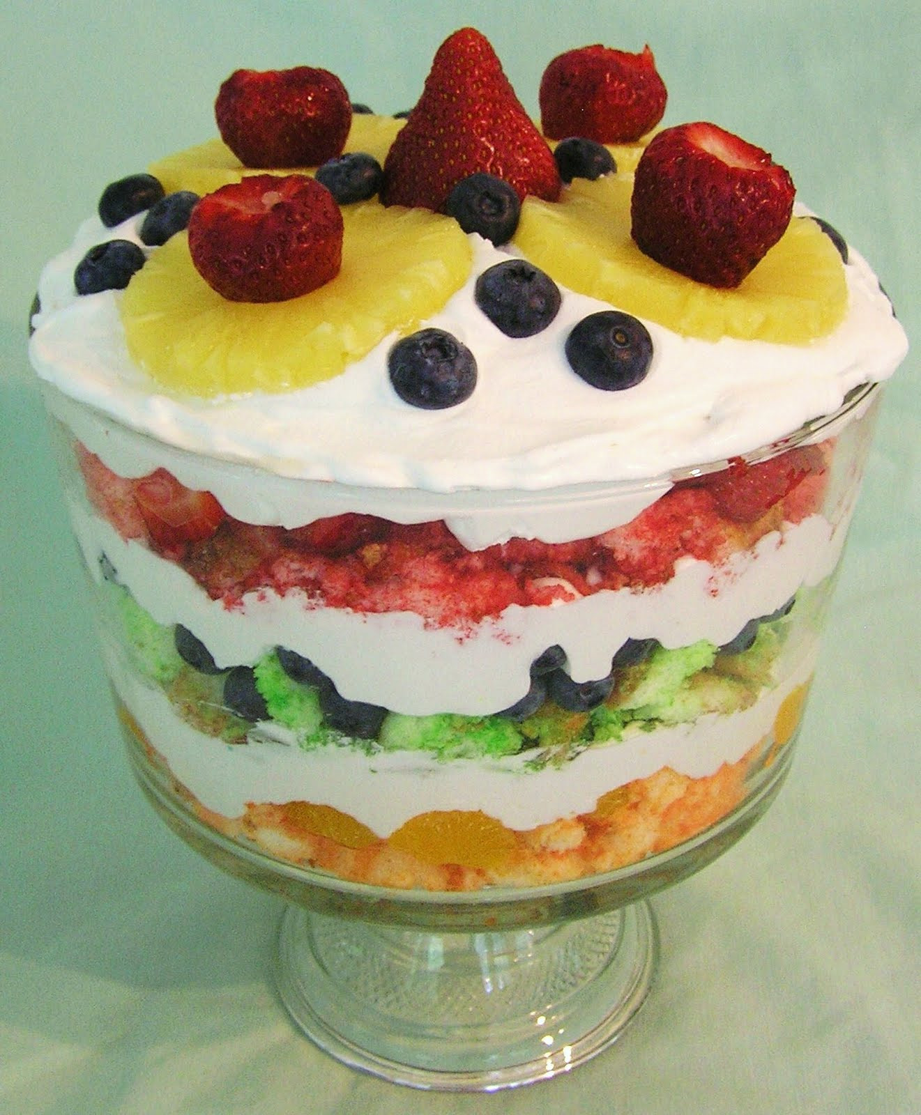 Fruit Desserts Recipes
 Creative Tennessee Mountain Cookin Triple Layer Fruit Fluff