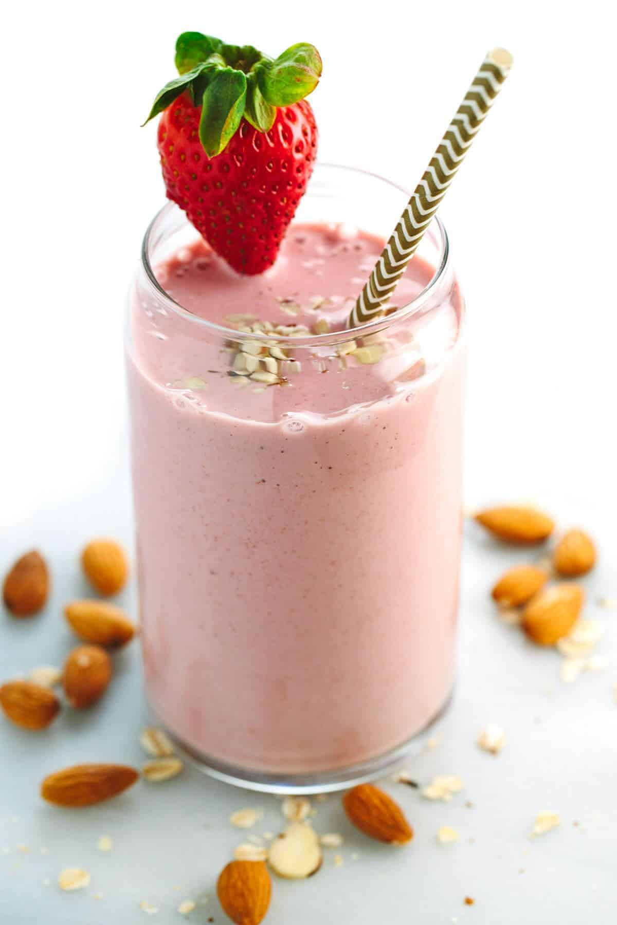 Fruit Yogurt Smoothies Recipes
 Strawberry Banana Smoothie Recipe with Almond Milk