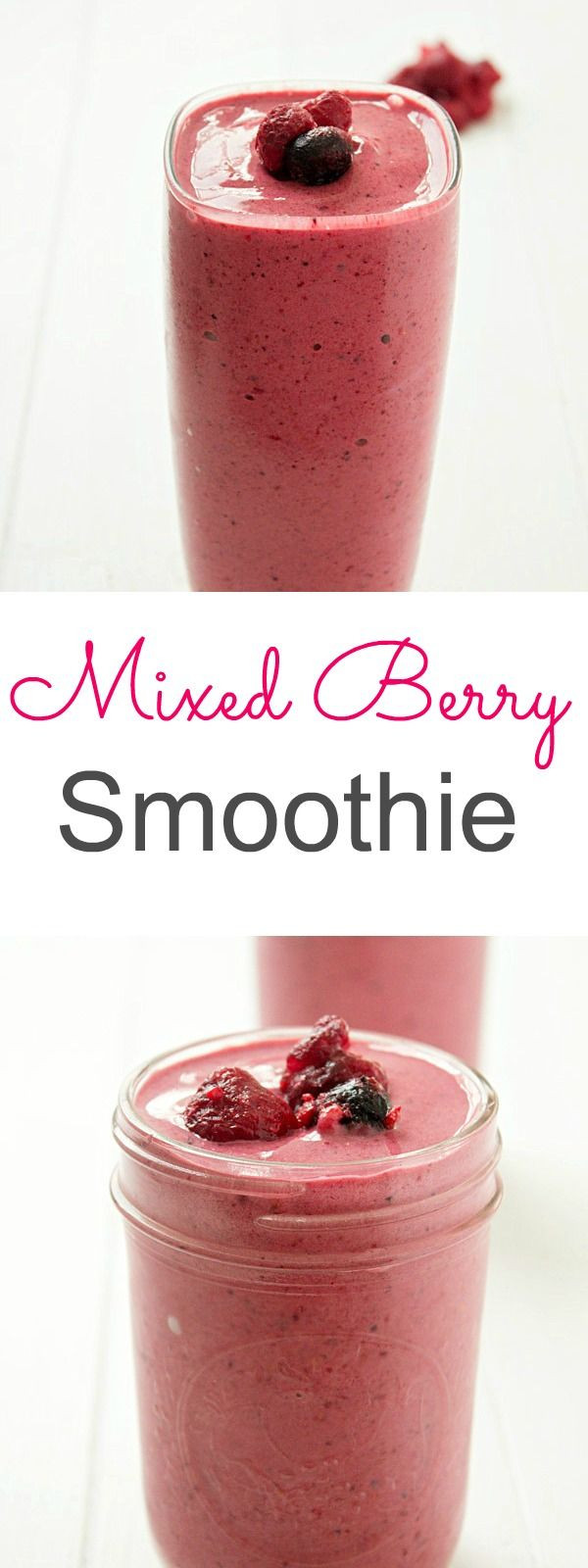 Fruit Yogurt Smoothies Recipes
 Mixed Berry Smoothie Recipe