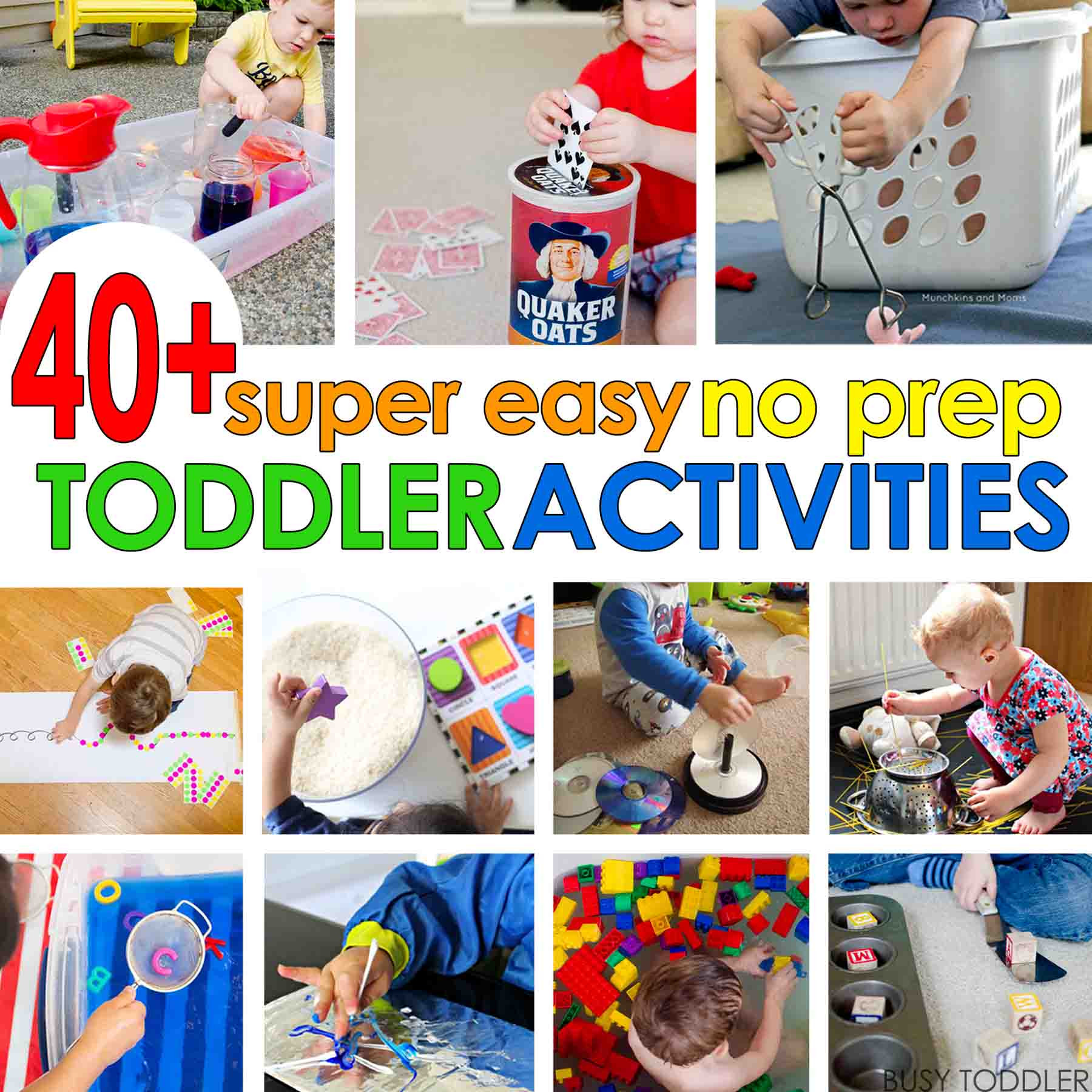 Fun Activities For Preschoolers
 40 Super Easy Toddler Activities Busy Toddler
