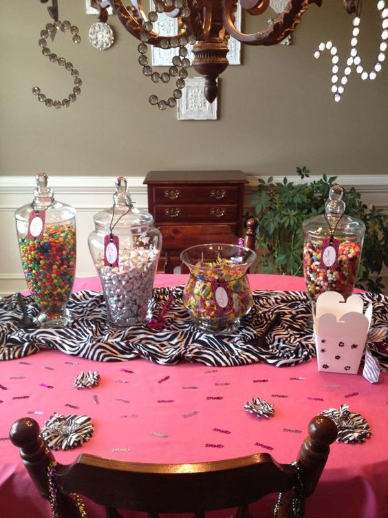 Fun Birthday Party Ideas For 13 Year Olds
 Candy Bar set up for 13 Year old birthday party