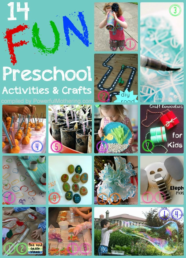 Fun Crafts For Preschoolers
 14 Fun Preschool Activities and Crafts