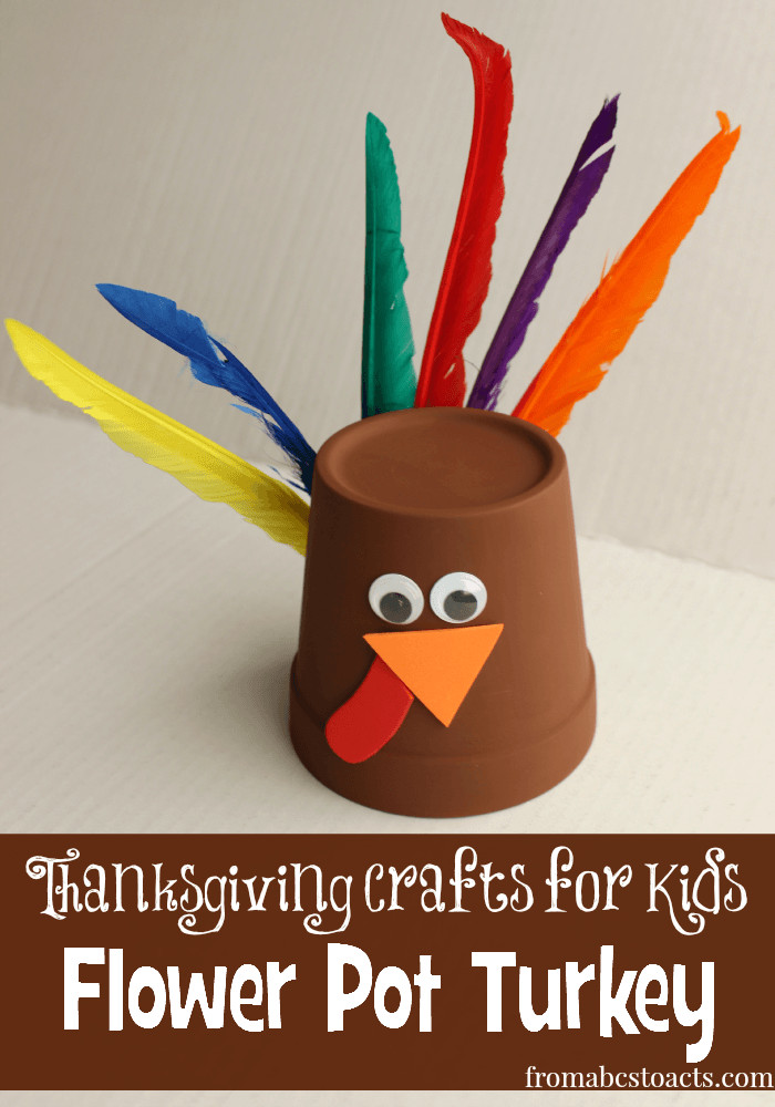 Fun Crafts For Preschoolers
 Thanksgiving Crafts for Kids Flower Pot Turkey