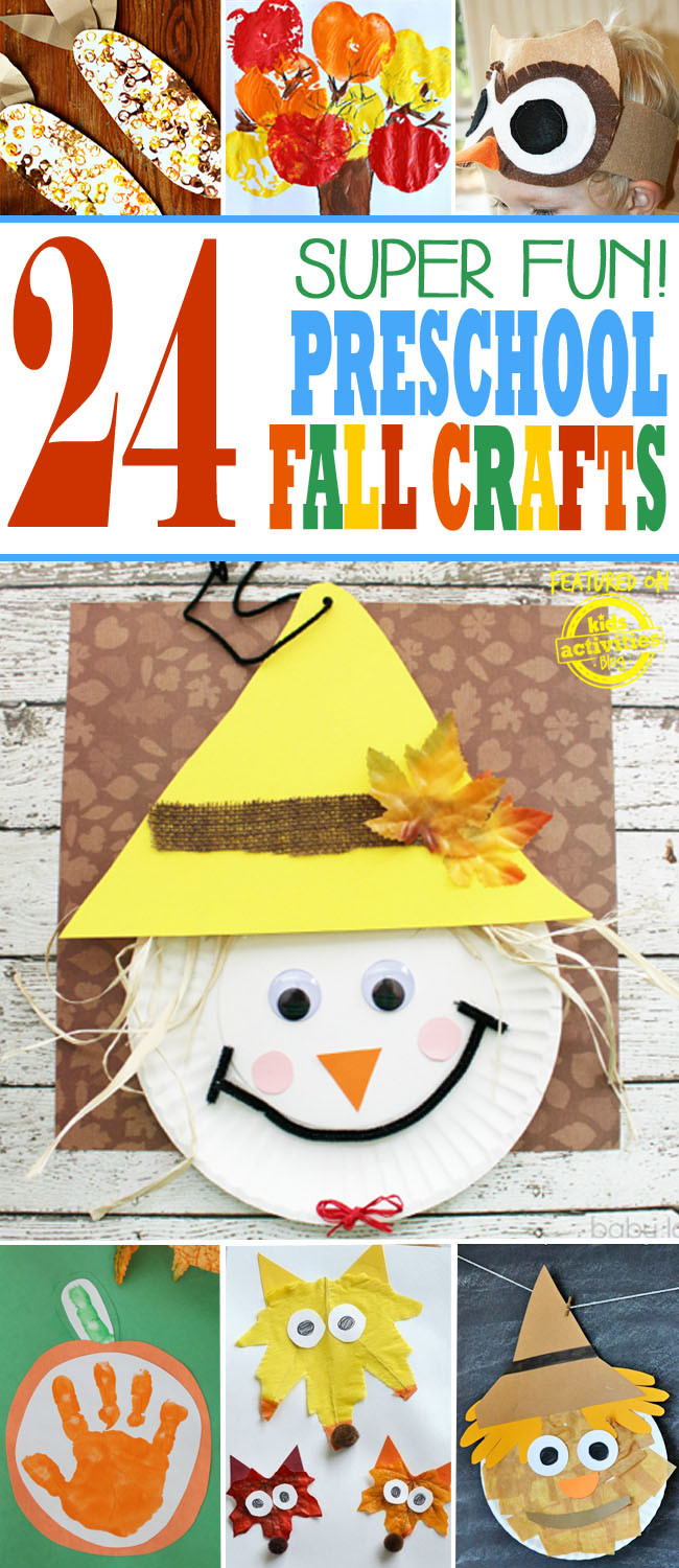 Fun Crafts For Preschoolers
 24 Super Fun Preschool Fall Crafts