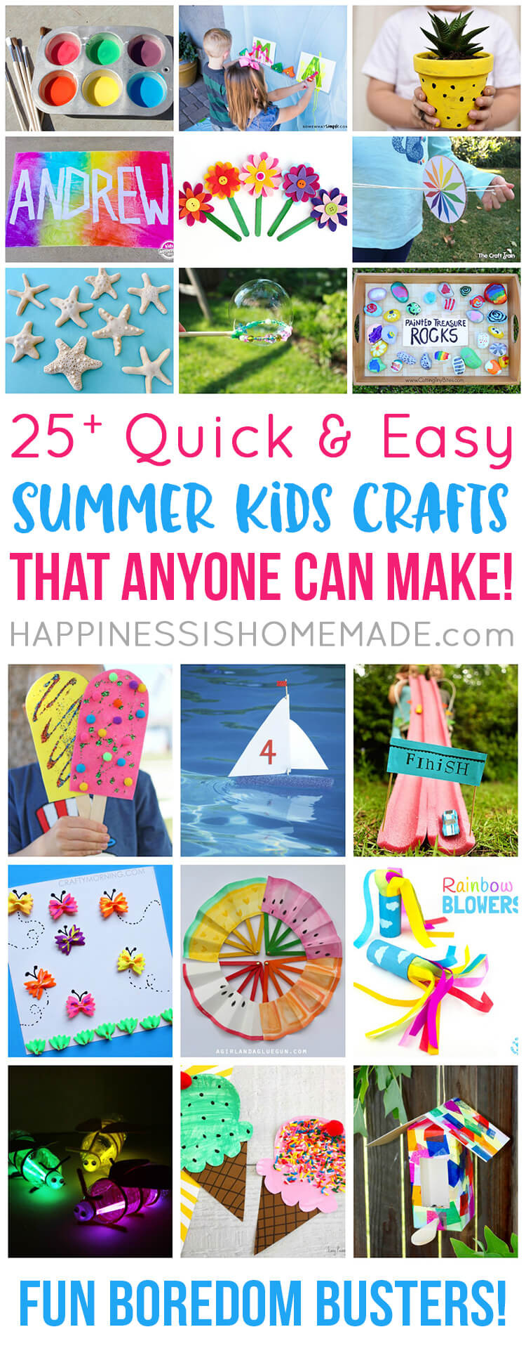 Fun Easy Activities For Kids
 Easy Summer Kids Crafts That Anyone Can Make Happiness