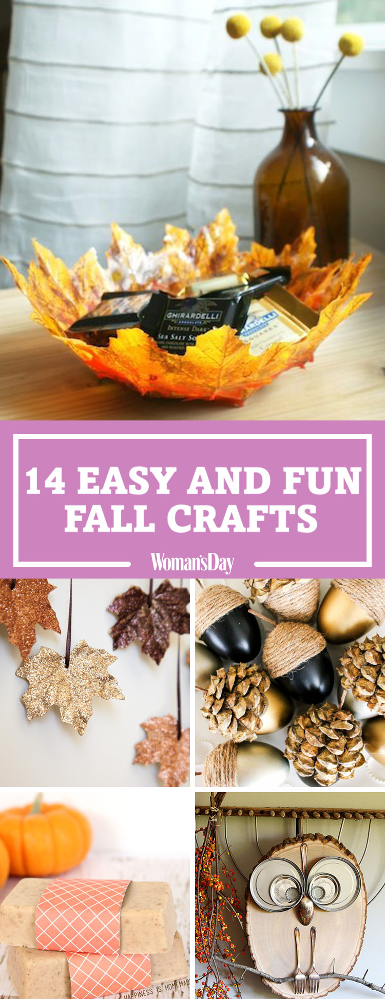 Fun Fall Crafts
 18 Easy Fall Crafts Fun Ideas for Autumn Crafts