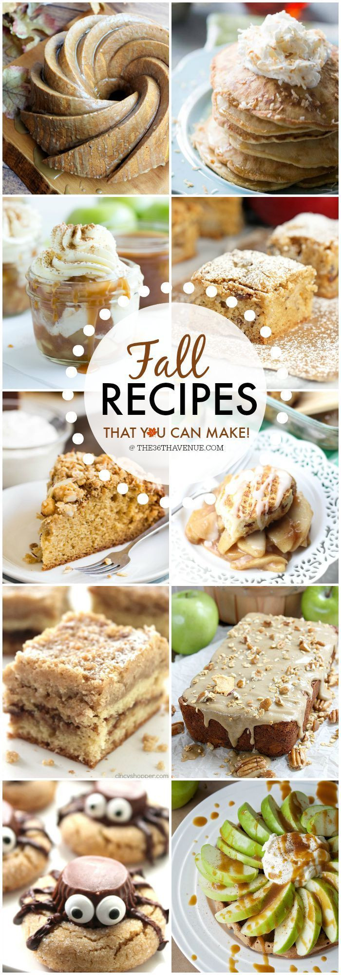 Fun Fall Desserts
 Fall Recipes Desserts and Treats