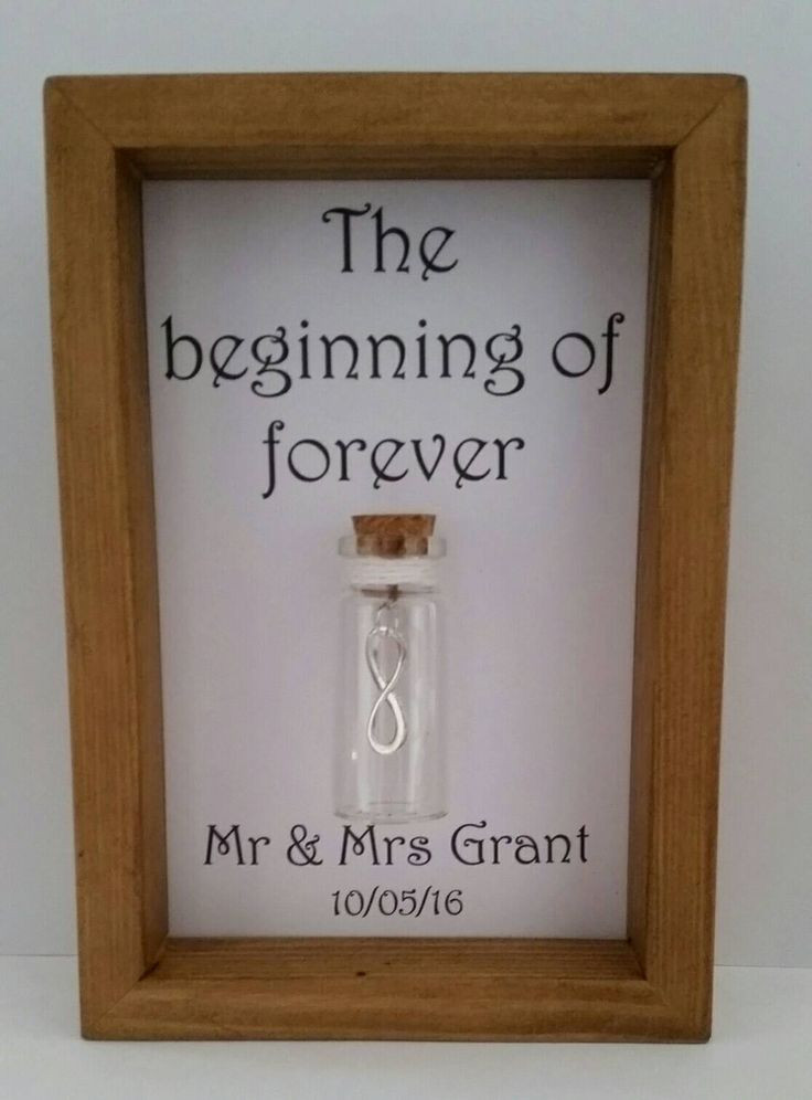 Fun Gift Ideas For Couples
 Wedding present wedding t the beginning of forever