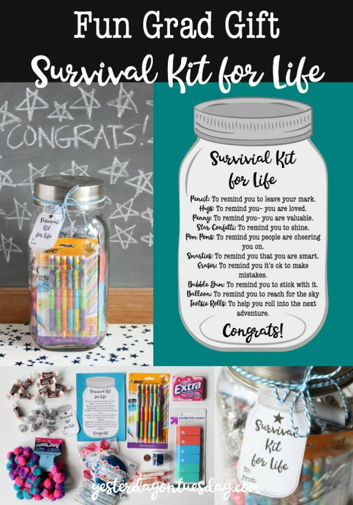 Fun Graduation Gift Ideas
 Survival Kit for Life Graduation Gift