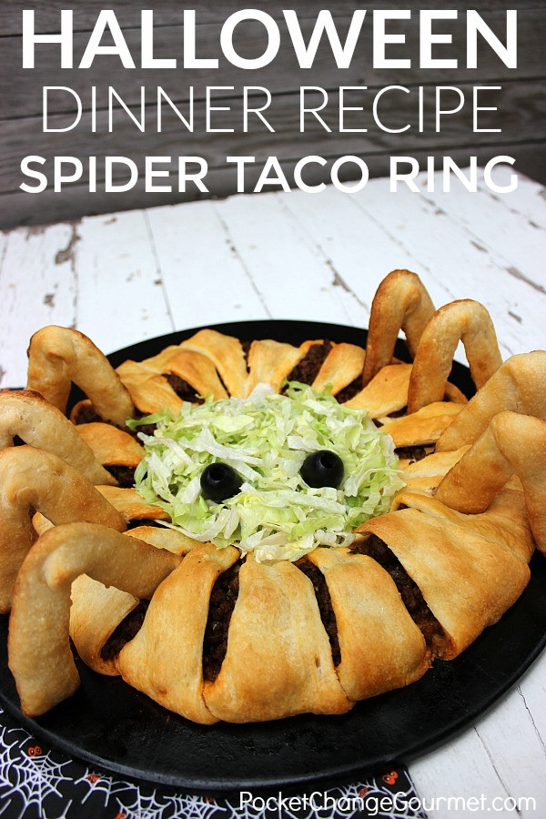 Fun Halloween Dinner Party Ideas
 Fun Halloween Food Idea for Kids Spider Taco Ring