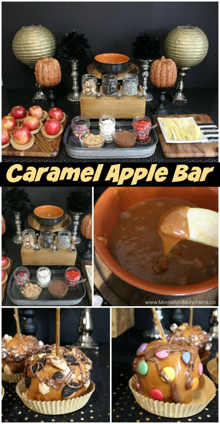 Fun Halloween Party Ideas For Adults
 Caramel Apple Buffet Halloween Party Moms & Munchkins
