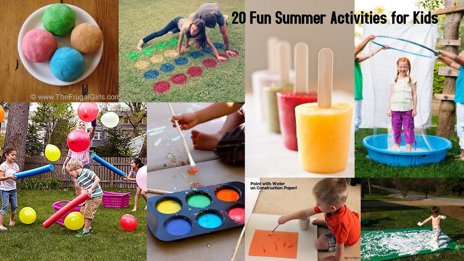 Fun Ideas For Kids
 20 Fun Summer Activities for Kids I Dig Pinterest