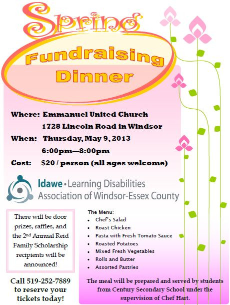 Fundraising Dinner Ideas
 Spring Fundraising Dinner 2013 LDAWE Events