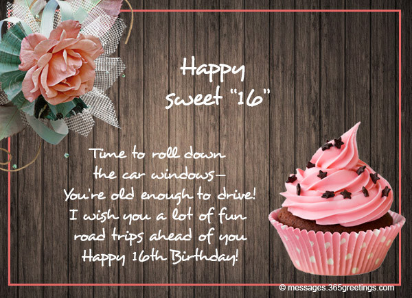 Funny 16th Birthday Quotes
 16th Birthday Wishes 365greetings