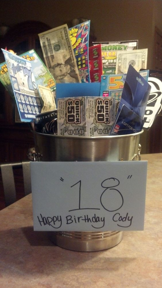 Funny 18th Birthday Gift Ideas
 18th Birthday t for my son Filled with candy lottery