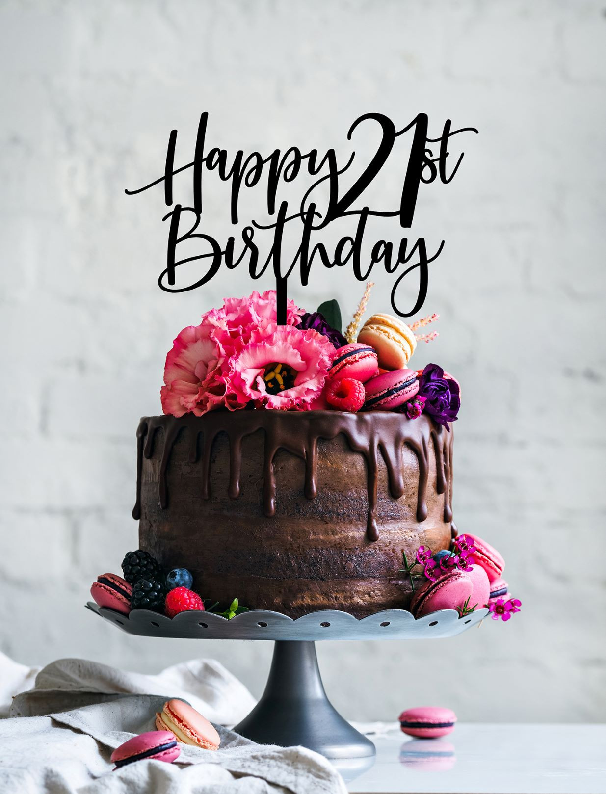 Funny 21st Birthday Cakes
 CAKE TOPPER TWENTY ONE