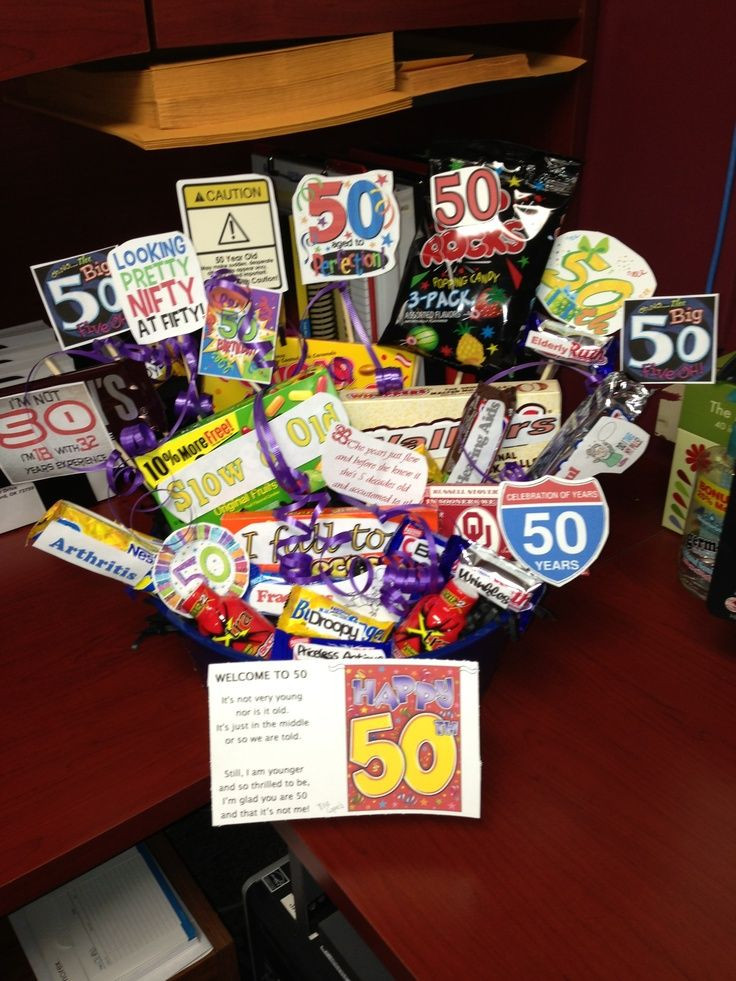 Funny 50Th Birthday Gift Ideas
 Ideas For A 50th Birthday Gift Basket