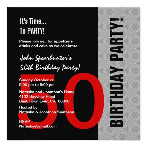 Funny 50th Birthday Invitations
 Funny 50th Birthday Invitations Wording Ideas